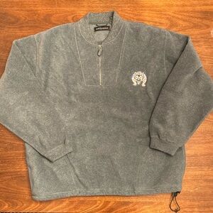 Men's Charcoal Zip-Up Sweater